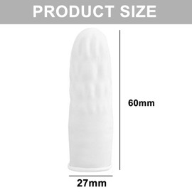 150pcs Latex Finger Protectors - Finger Cots - Waterproof Finger Protector - Finger Tip Covers - Keep Dressing Dry and Clean - Disposable - Ideal for Protecting Fingertips