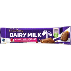 24 x Dairy Milk Marvellous Creations Jelly Popping Candy Bar 47g Delicious Tasty And Twisty Treat Gift Hamper For Birthday,Easter For All Occasions