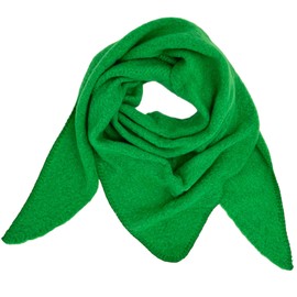 Ziona Women's Lightweight Winter Autumn Triangle Scarf Soft XXL Winter Scarf 202 x 82 cm, Toxic Green