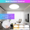 OUILA LED Ceiling Light Dimmable with Remote Control 3000K-6500K &