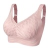 LEYSHE Wireless Support Bra Full Coverage Padded Push Up Wireless
