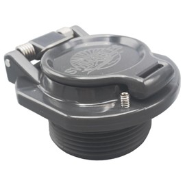 Swimables Spring Loaded Free Rotation Snap-Lock Vac Lock Replacement | Wall Fitting Compatible with Zodiac, Hayward and Pentair Pool Cleaners | Heavy Duty Pool Return Line Accessories (Dark Gray)