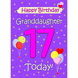 Granddaughter 17th Birthday Card (Lilac)