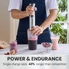 Elite Gourmet EHB1300 Cordless, Rechargeable Hand Blender, Variable Speed Blending