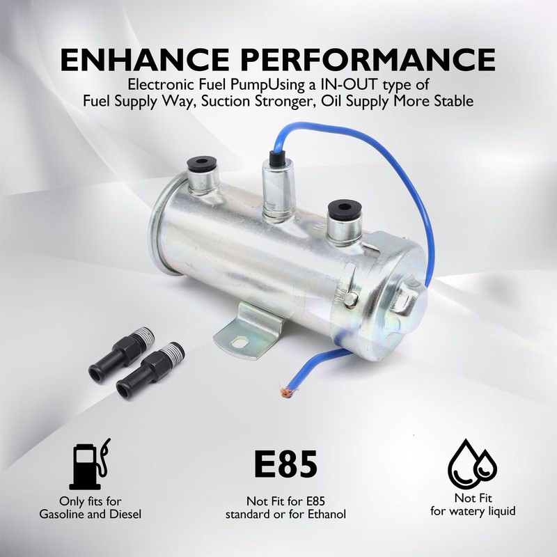 OXCANO 476087 Electric Fuel Pump 27149-2093 149-1828 12V Cylindrical Universal