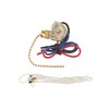NSI 75110CW Pull Chain Switch, Way/2 Circuit Function, SP3T, Brass