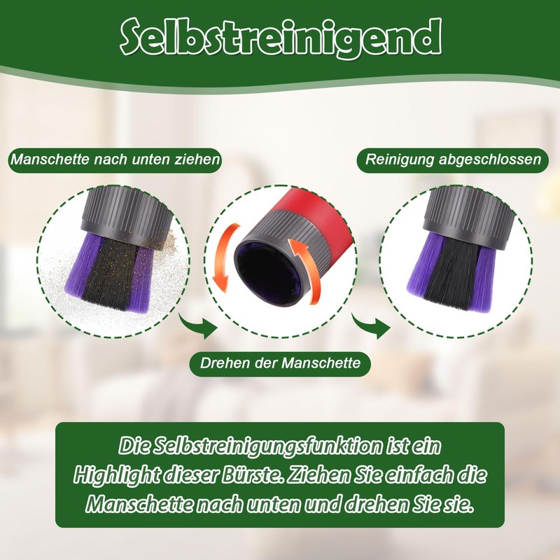 Scratch-Free Dust Brush for Dyson Outsize, V7, V8, V10, V11,