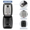 HUANLANG Key Lock Box for Outside, 12-Digit Combination Lock Box