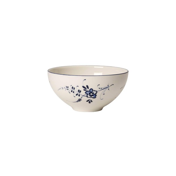 Villeroy & Boch 1023411945 Vieux Luxembourg Individual Bowl : Asia, 4.25 in, White/Blue