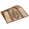 Cccollections Hand-Woven Table Placemats & Coasters Set for Everyday Dining