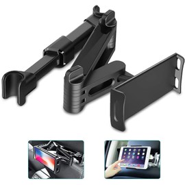 Linkstyle Tablet Holder Car Headrest, Universal 360° Rotation Phone Headrest Mount for 4-10.6 Inch Devices