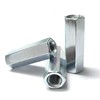 NIDAYE 50 Packs 1/4"-20 UNC Threaded Hex Rod Coupling Nuts,