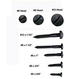 Rustic Pyramid Head Wood Screws #8 X 3/4", This is for a Package of 24