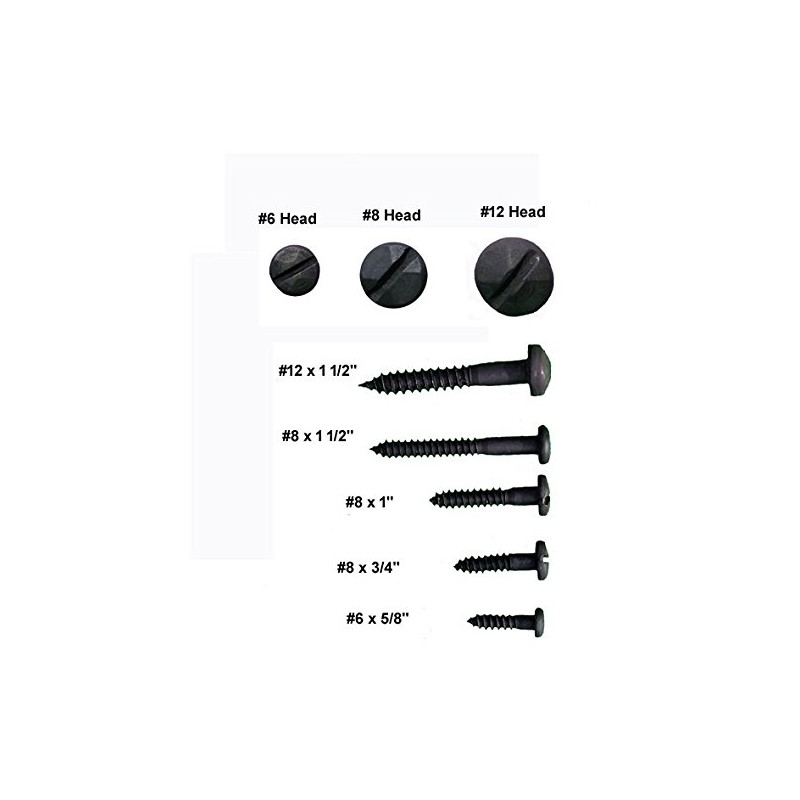 Rustic Pyramid Head Wood Screws #8 X 3/4", This is