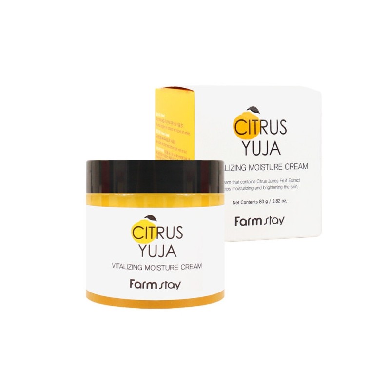 Farm Stay Citrus Yuzu Vitalizing Moisturizing Cream 80g / 팜스테이