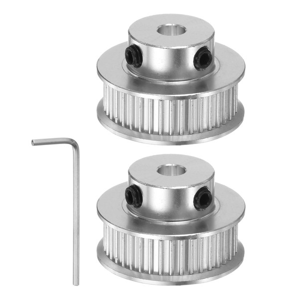 HARFINGTON 2pcs 2GT Timing Pulley 40 Teeth 5mm Bore 30mm