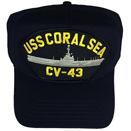 EC USS Coral SEA CV-43 Hat - Navy Blue - Veteran Owned Business