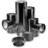 DuraVent DuraBlack 6 Inch 24 Gauge 430 Stainless Steel Easy