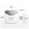 Newhouse Hardware Battery-Operated Wireless Chime with Flashing LED Light for