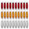 30 Pcs Ledvillage 12V DC 6.4 Inch 10 Amber 10