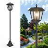 Agotd Solar Lamp Post Lights Outdoor Waterproof, 70" Tall Solar