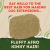 Locsanity Afro Kinky 100% Bulk Natural Human Hair - Braiding