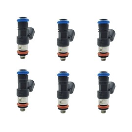 Fuel Injectors 0280158091 Compatible with Ford Fusion Flex Taurus Taurus X Edge 2007-2012 Lincoln MKZ MKX MKT MKS 2007-2012 Mazda CX-9 2008-2015 Set of 6