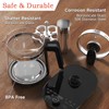 ICOOKPOT Hot Tea Maker Glass Electric Kettle with Infuser and