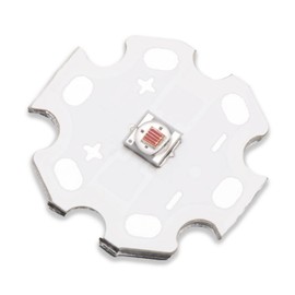 LEDGUHON 5Pcs 3W 660nm Red Super Bright Intensity 3535 SMD High Power LED Chip with Aluminum Plate 20mm Star PCB Base for Heat Sink for Growing Light(120deg,Red 660nm-665nm,DC 2.2-2.6V,700mA)