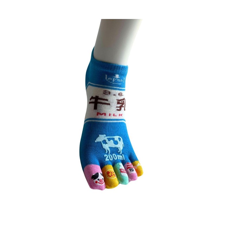 [Mode Select] Women's 5 Toe Socks, Characters, 2 Pairs Set,