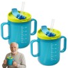 HOVCEH 2 PCS Elderly Spill Proof Cups, 280 ml Unspillable
