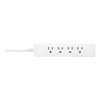 BUFFALO BSTAPST3420WH 3-Pin Power Tap, 4 Count, Standard, 2 Meters,