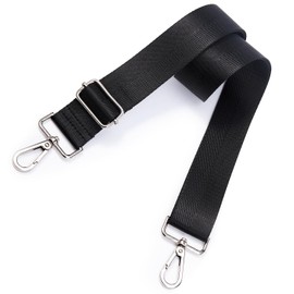 KALIDI Replacement Bag Straps 3.8CM Shoulder Strap Adjustable for Handbag,Crossbody Bag,Laptop Bag,Travel Bag (Black)