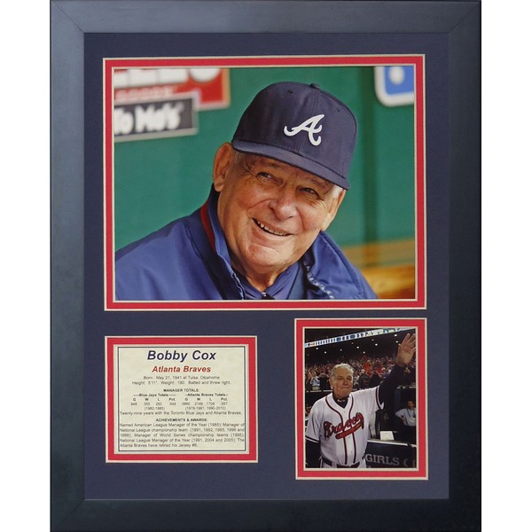 Legends Never Die "Bobby Cox Framed Photo Collage, 11 x