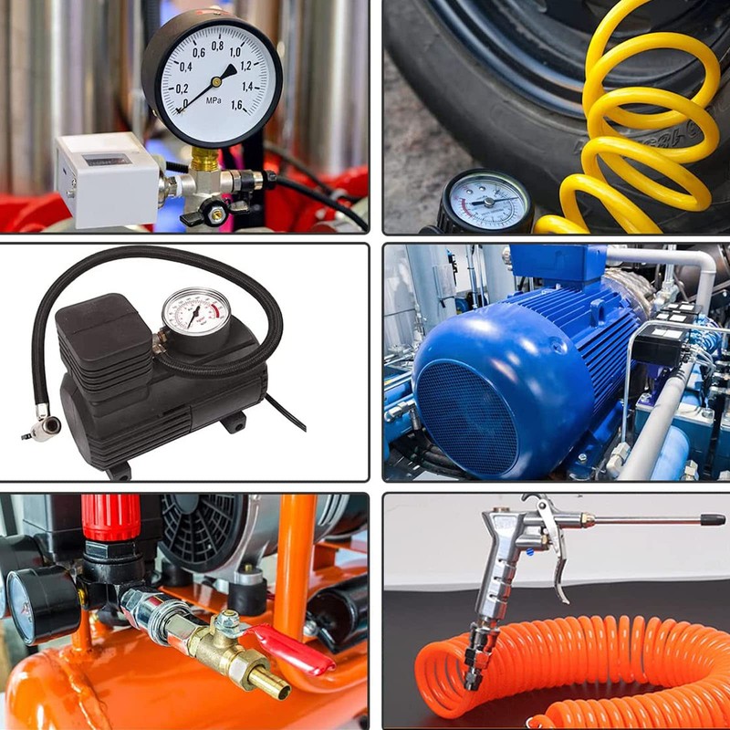 Air Hose Quick Coupling 2-Way with 2 Couplings, 1/4 Inch