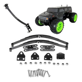 Roundsky 4Pcs 1/10 Leaf Springs Set HighLift Chassis for 1/10 D90 RC Crawler Car Parts Black