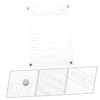 Operitacx Magnetic Dry Erase Planning Board Menu Organizer for Refrigerator