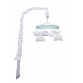 Trend Lab Rainbow Clouds Musical Mobile, Relaxing Music Newborn Baby Essentials, 24 in Tall, 20 in Wide (TLMOBILE)