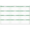 Green Dry-Erase Undated 12 Month Horizontal No Months 36"t X