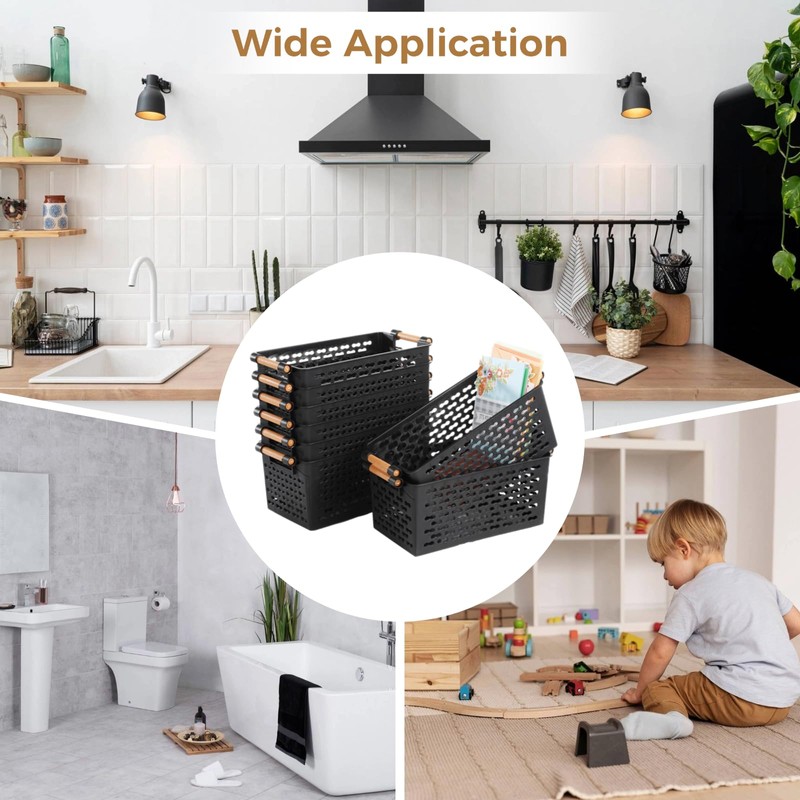 8 PCS Storage Baskets - 12 x 6 x 5