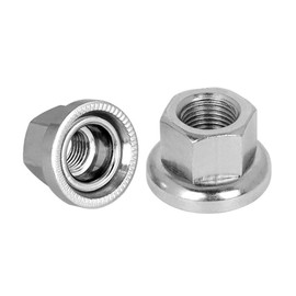 2 Pieces Bicycle Axle Nut, M9 Bicycle Wheel Nuts Flange Axle Nut Replacement for Bicycle Mountain Bike Cycling