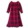 Girls Cotton Red Plaid Nightgowns Sleepwear Sleep Dress Kids Princess