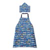 Mujon B13899 Apron with Bullet Train Pattern B L Boys,