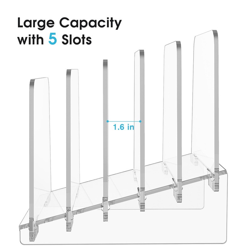 MaxGear Incline File Organizer File Holder 5 Sections, File Folder