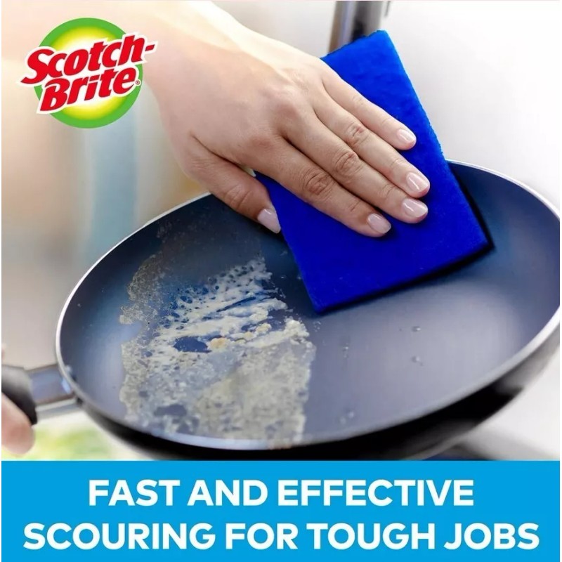 Scour Pads Non-Scratch Scouring Pads for Everyday Job Safe Cleaning