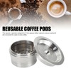 Stainless Steel Coffee Capsule Eco Friendly with Spoon Brush Reusable