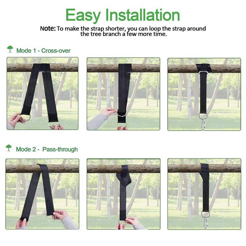 Werfeito Tree Swing Straps Hanging Kit (Set of 2), 3FT/8FT/10FT/20FT/30FT