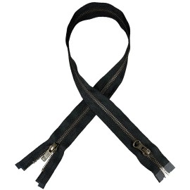 YKK #5 2-Way Antique Metal Zipper 26"
