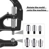 Grommet Machine Eyelet Hand Press Punch Tool 3 Dies 3000