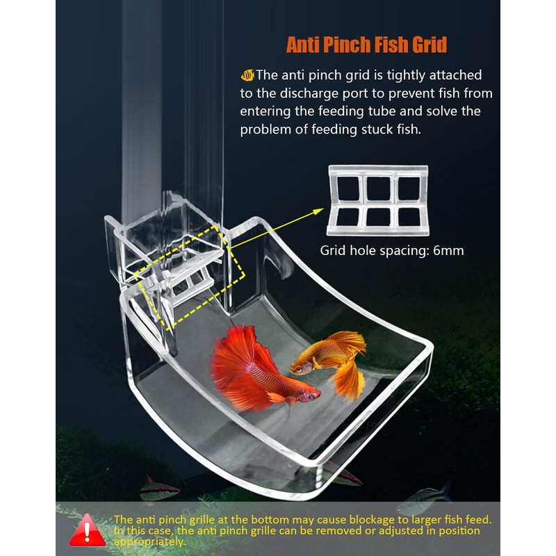 KINGYEENUO Shrimp Feeder Set - Aquarium Fish Feeder Tube Kit